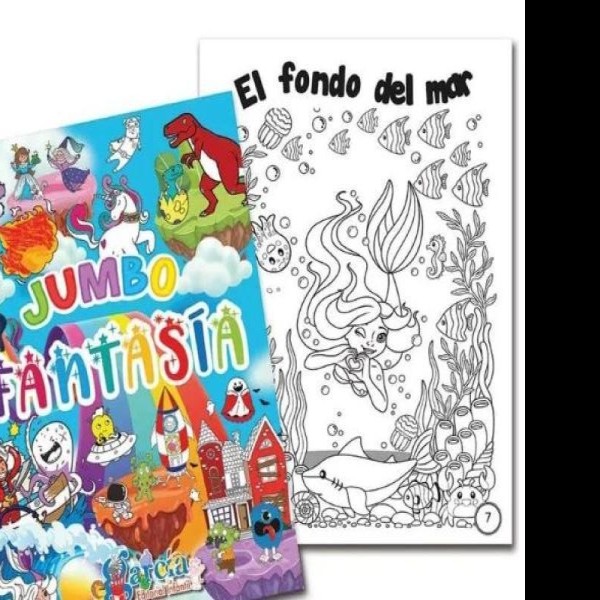 LIBRO PCOLOREAR JUMBO ACT ED FANTASIA GARCIA 1T 1214 C.48